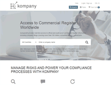 Tablet Screenshot of kompany.com